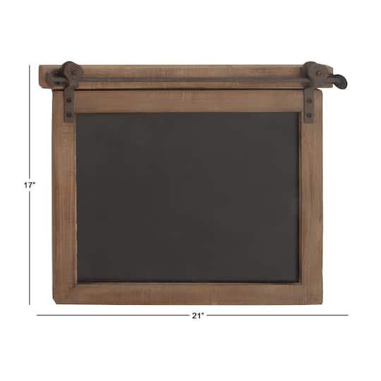 Brown Wall Mounted Chalkboard